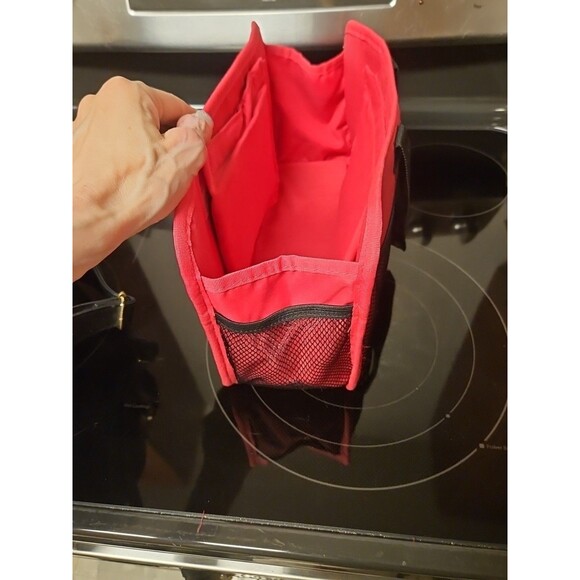 Avon Consultant Premier Beauty Business Tote Bag Purse Black & Pink With Insert - Picture 14 of 16